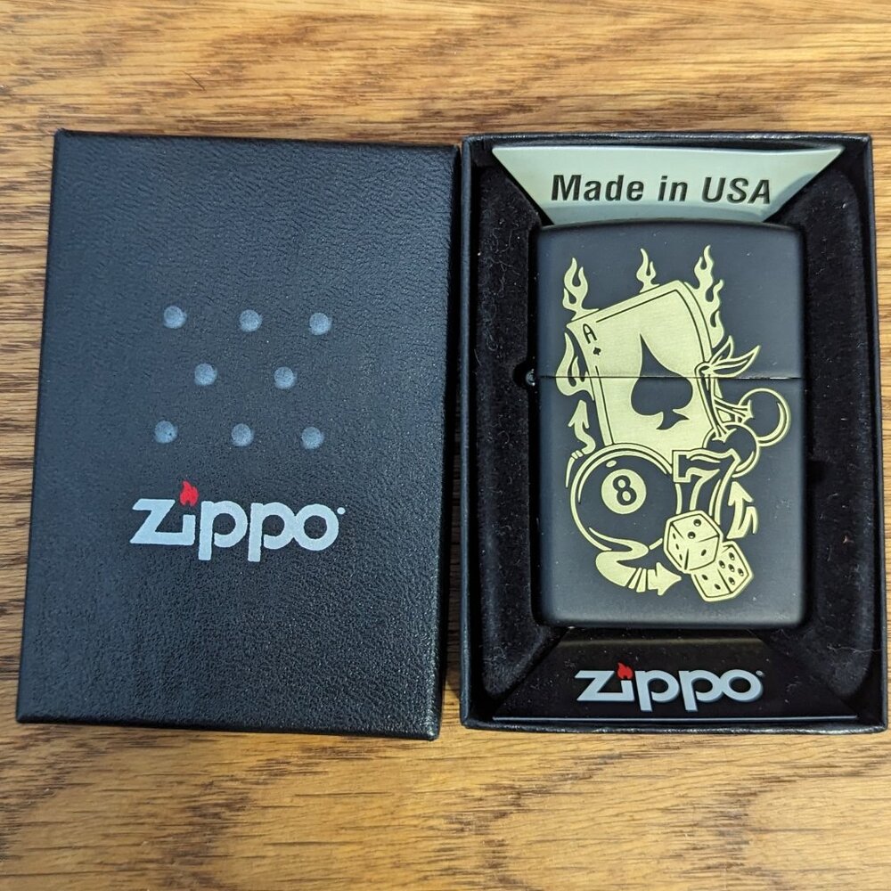 Zippo Lighter Gambling Design